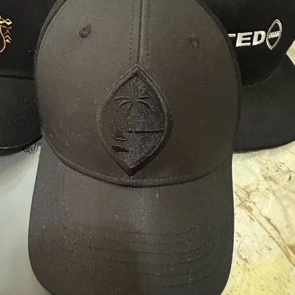 Lot of 8 Guam Hats Guam Seal Tao Tao Bud United 671 Coffee DNA Evo Hafa Ada